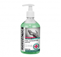 Средство для дезинфекции 500мл MANUFACTOR гель-антисептик для рук ПЭТ с дозатором