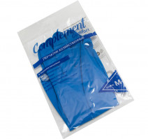 Перчатки хозяйственные Complement Comfort S синие c ворс. подложкой