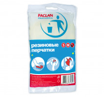 Перчатки резиновые Paclan Professional с ворс.подложкой S